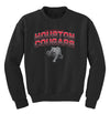 Houston Cougars Youth Crewneck Sweatshirt - Full Color Fade with Cougar