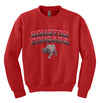 Houston Cougars Youth Crewneck Sweatshirt - Full Color Fade with Cougar