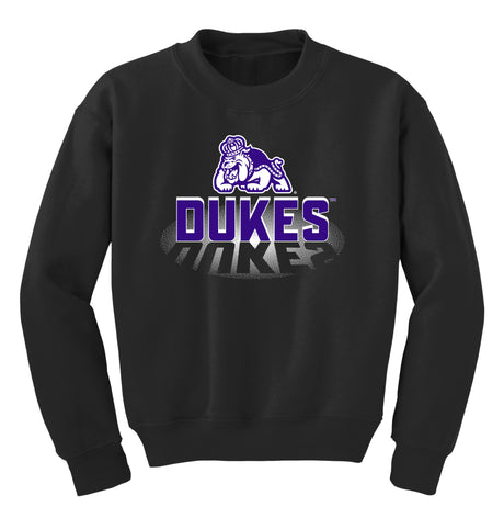 James Madison Dukes Youth Crewneck Sweatshirt - Spotlight and Shadow Dukes