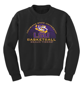 LSU Tigers Youth Crewneck Sweatshirt - LSU Basketball Geaux Tigers