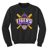 LSU Tigers Youth Crewneck Sweatshirt - LSU Baseball Diamond
