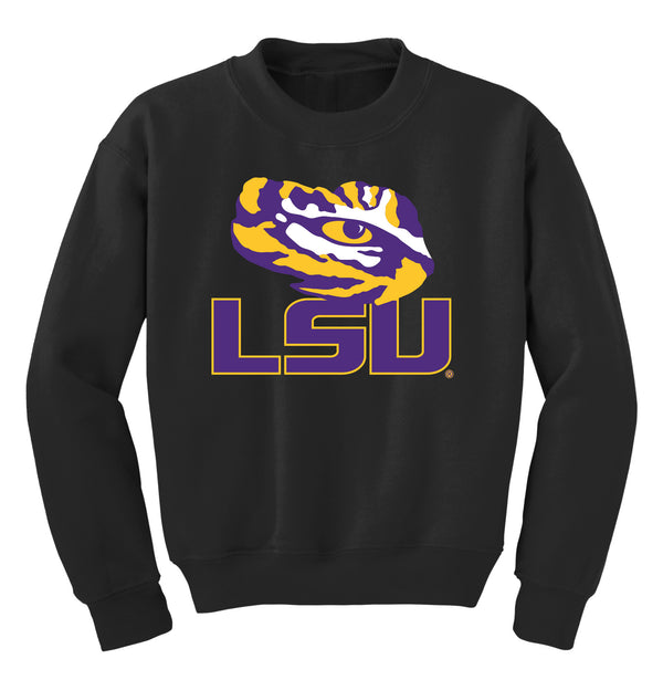 LSU Tigers Youth Crewneck Sweatshirt - Tiger Eye LSU