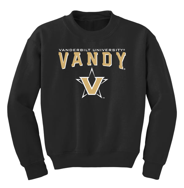 Vanderbilt Commodores Youth Crewneck Sweatshirt - Vandy with Primary Logo