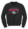 Gonzaga Bulldogs Youth Crewneck Sweatshirt - Gonzaga Bulldogs 3 Stripe