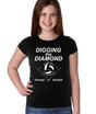 Nebraska Huskers Girls Tee Shirt - Nebraska Volleyball Digging the Diamond