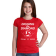 Nebraska Huskers Girls Tee Shirt - Nebraska Volleyball Digging the Diamond