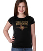 Texas State Bobcats Girls Tee Shirt - 3 Stripe State Outline Logo