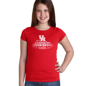 Houston Cougars Girls Tee Shirt - Spotlight and Shadow Houston