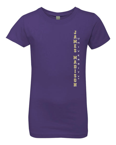 James Madison Dukes Girls Tee Shirt - Vertical James Madison University