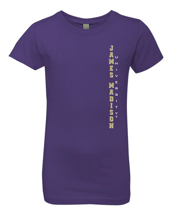 James Madison Dukes Girls Tee Shirt - Vertical James Madison University