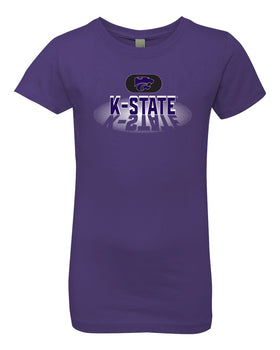 K-State Wildcats Girls Tee Shirt - Spotlight and Shadow K-State