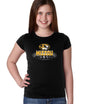 Missouri Tigers Girls Tee Shirt - Spotlight and Shadow Mizzou