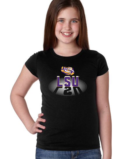 LSU Tigers Girls Tee Shirt - Spotlight and Shadow LSU