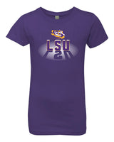 LSU Tigers Girls Tee Shirt - Spotlight and Shadow LSU