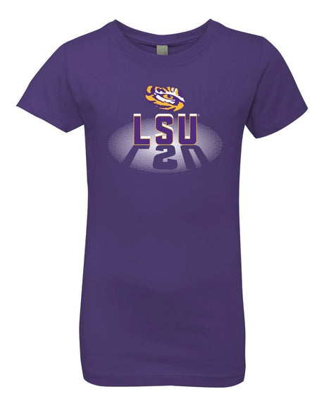 LSU Tigers Girls Tee Shirt - Spotlight and Shadow LSU