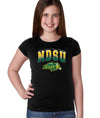 NDSU Bison Girls Tee Shirt - Full Color NDSU Fade with Logo