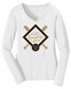 Women's Vanderbilt Commodores Long Sleeve V-Neck Shirt - VandyBoys Baseball