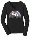 Women's Gonzaga Bulldogs Long Sleeve V-Neck Tee Shirt - Gonzaga Basketball