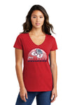 Women's Gonzaga Bulldogs Long Sleeve V-Neck Tee Shirt - Gonzaga Basketball