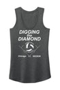 Women's Nebraska Huskers Tank Top - Nebraska Volleyball Digging the Diamond
