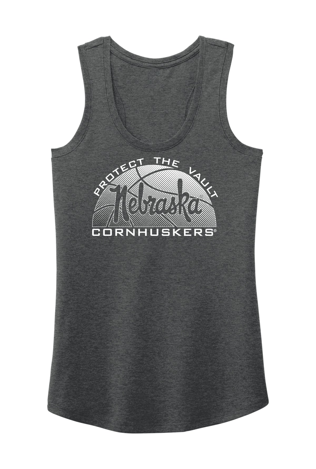 Women's Nebraska Huskers Tank Top - Script Nebraska Basketball