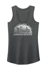 Women's Nebraska Huskers Tank Top - Script Nebraska Basketball