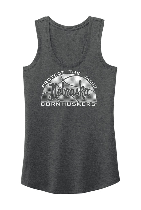 Women's Nebraska Huskers Tank Top - Script Nebraska Basketball
