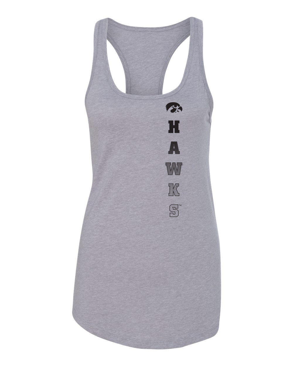 Women's Iowa Hawkeyes Tank Top - Vert Hawks Fade with Tigerhawk
