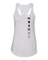 Women's Iowa Hawkeyes Tank Top - Vert Hawks Fade with Tigerhawk
