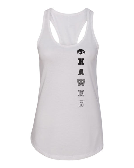 Women's Iowa Hawkeyes Tank Top - Vert Hawks Fade with Tigerhawk