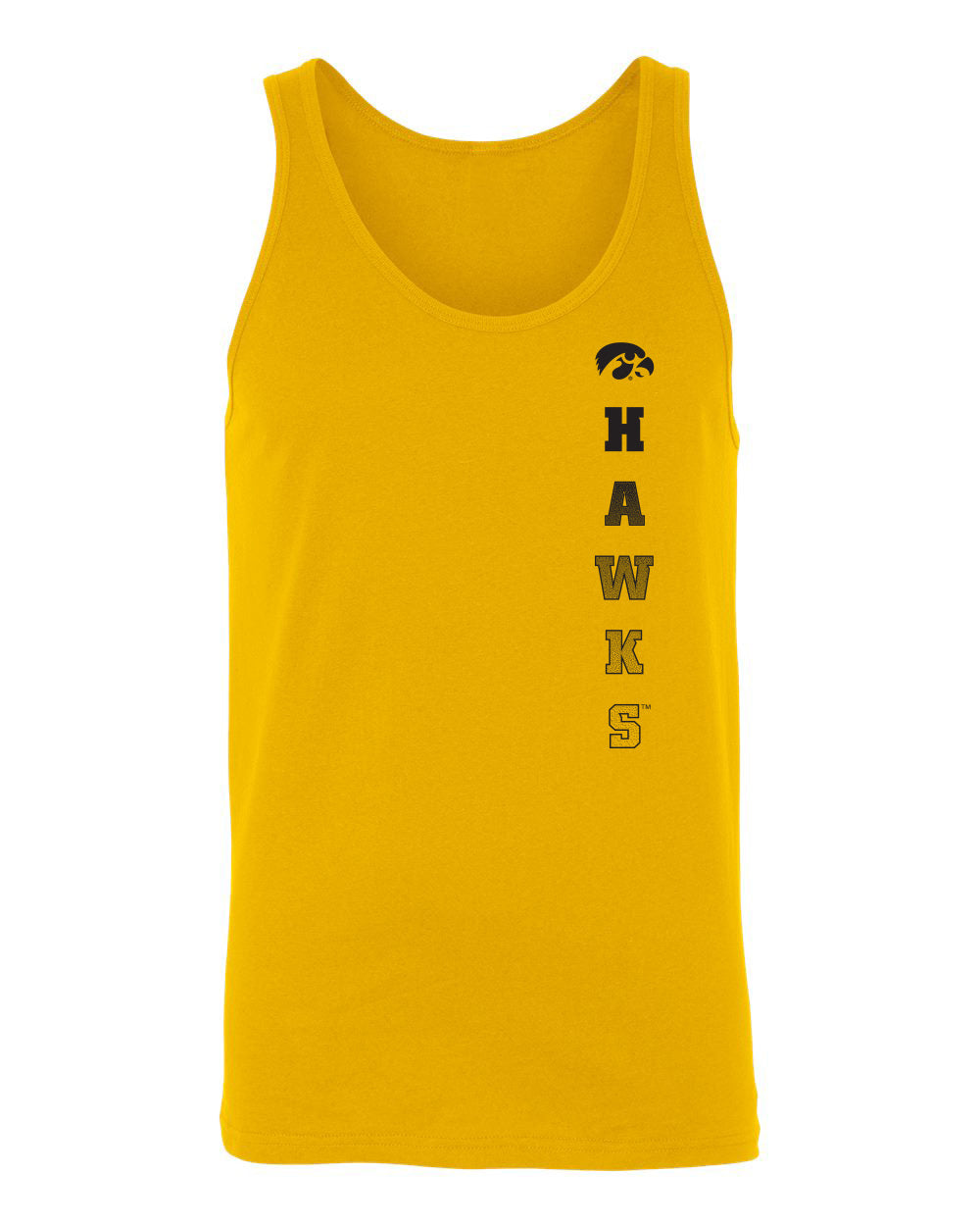 Women's Iowa Hawkeyes Tank Top - Vert Hawks Fade with Tigerhawk