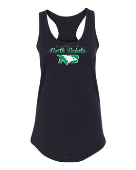 Women's North Dakota Fighting Hawks Tank Top - Full Color Script Fade Primary Logo