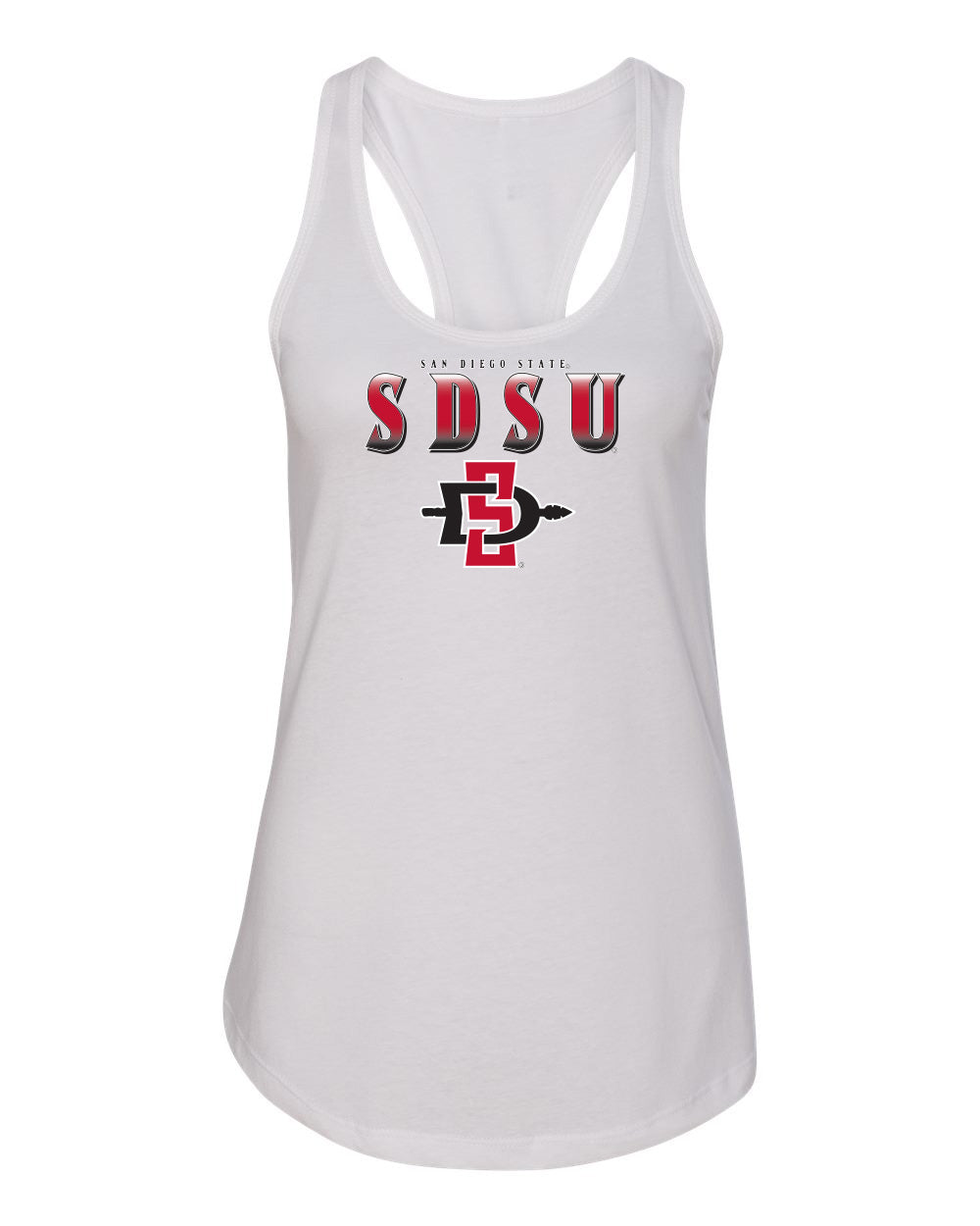 Women's San Diego State Aztecs Tank Top - SDSU Full Color Fade Aztecs Logo