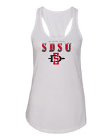 Women's San Diego State Aztecs Tank Top - SDSU Full Color Fade Aztecs Logo