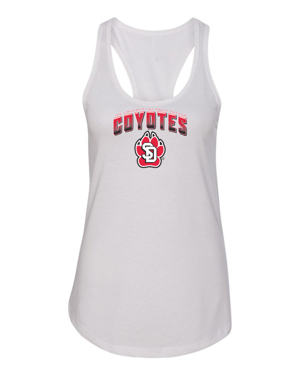 Women's South Dakota Coyotes Tank Top - Coyotes Full Color Fade Primary Logo