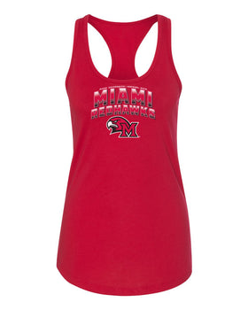 Women's Miami University RedHawks Tank Top - Miami RedHawks Full Color Fade Hawk M Logo