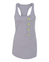 Women's Navy Midshipmen Tank Top - USNA Vertical Navy