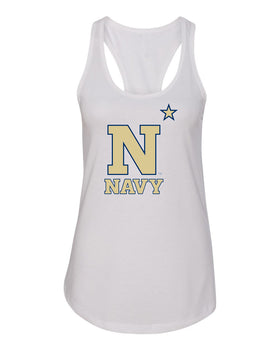 Women's Navy Midshipmen Tank Top - US Naval Academy Star Logo