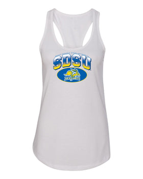 Women's South Dakota State Jackrabbits Tank Top - SDSU Full Color Fade Plus Primary Logo