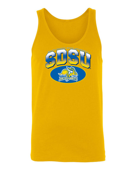 Women's South Dakota State Jackrabbits Tank Top - SDSU Full Color Fade Plus Primary Logo