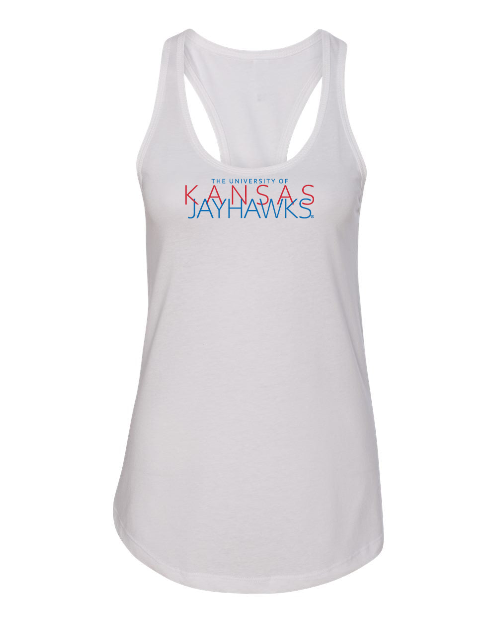Women's Kansas Jayhawks Tank Top - Overlapping University of Kansas Jayhawks