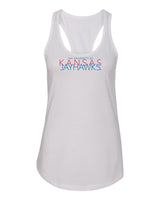 Women's Kansas Jayhawks Tank Top - Overlapping University of Kansas Jayhawks