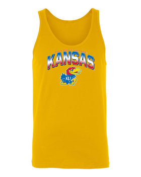 Women's Kansas Jayhawks Tank Top - Full Color Fade Kansas Logo