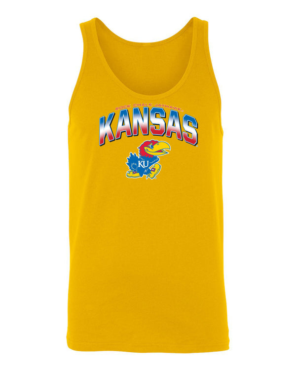 Women's Kansas Jayhawks Tank Top - Full Color Fade Kansas Logo