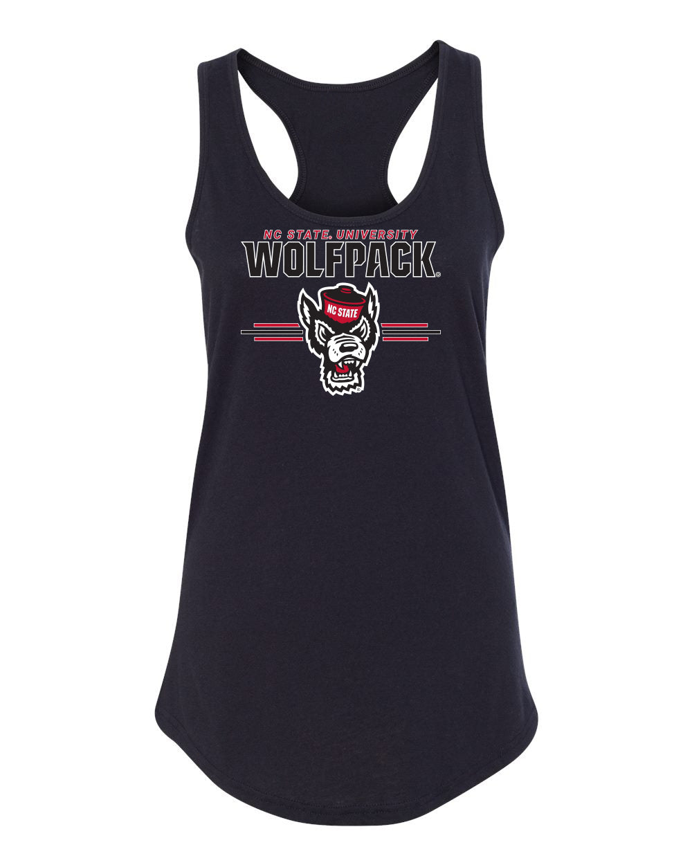 Women's North Carolina State Wolfpack Tank Top - 3-Stripe Primary Logo