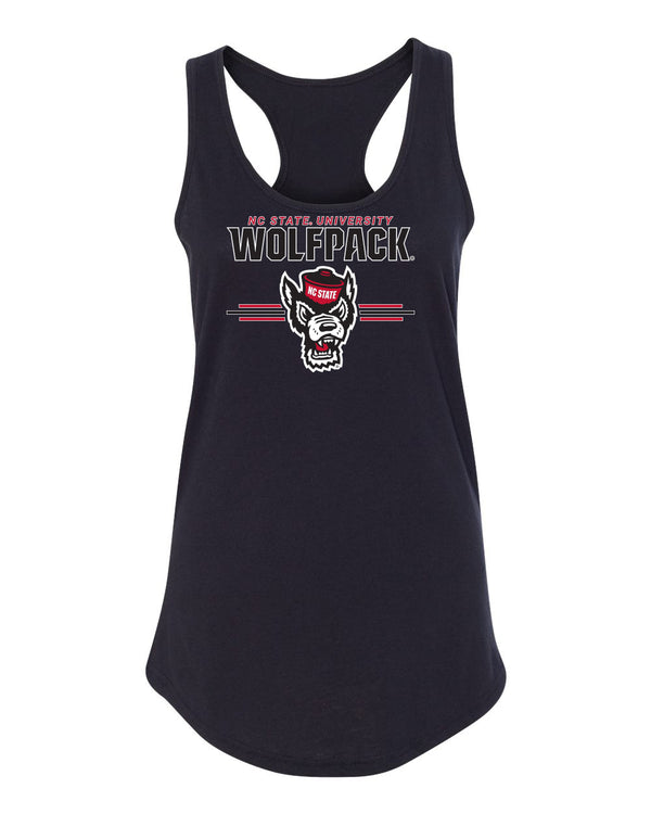 Women's North Carolina State Wolfpack Tank Top - 3-Stripe Primary Logo