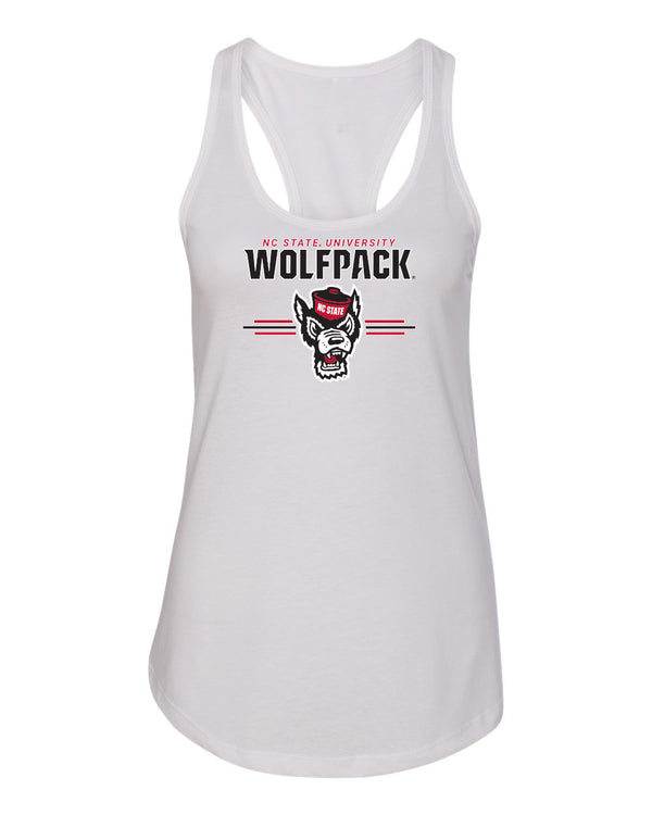 Women's North Carolina State Wolfpack Tank Top - 3-Stripe Primary Logo