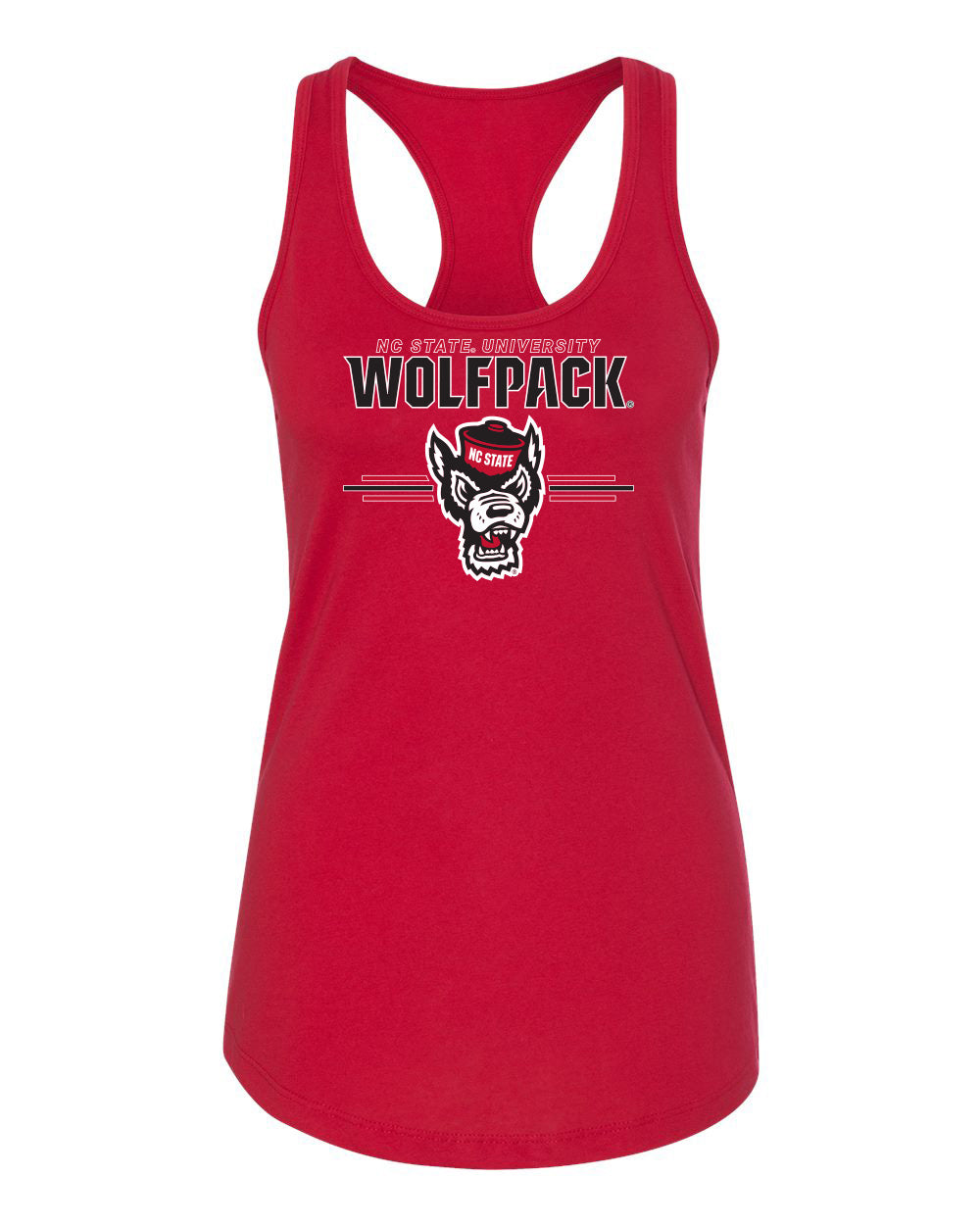 Women's North Carolina State Wolfpack Tank Top - 3-Stripe Primary Logo
