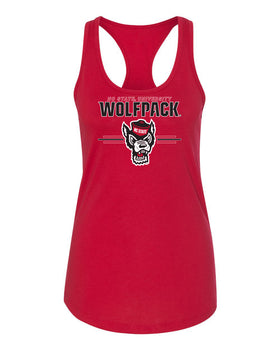 Women's North Carolina State Wolfpack Tank Top - 3-Stripe Primary Logo