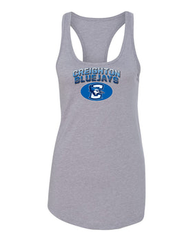 Women's Creighton Bluejays Tank Top - Full Color Fade Primary Logo Oval